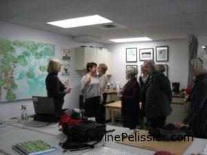 visit from the Vancouver art gallery group to North Vancouver studio