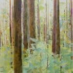 watercolor Canadian forest