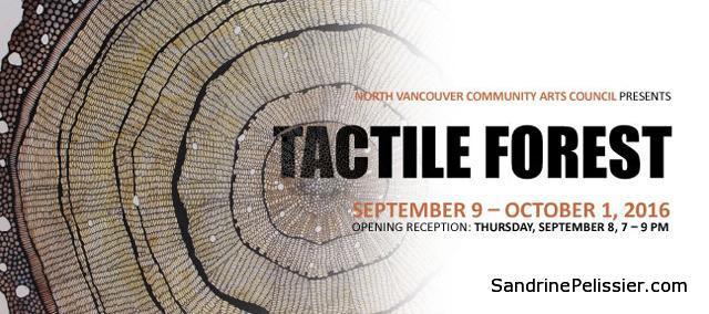 tactile forest exhibition in North Vancouver