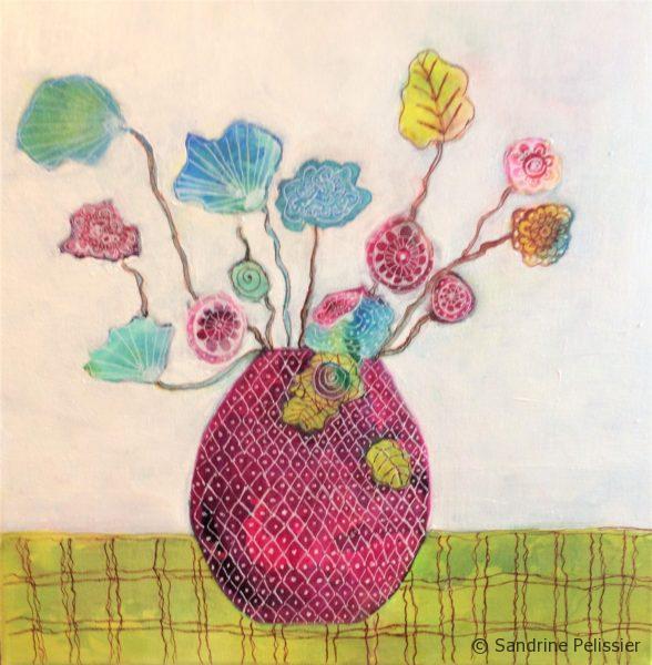 painting flowers from imagination