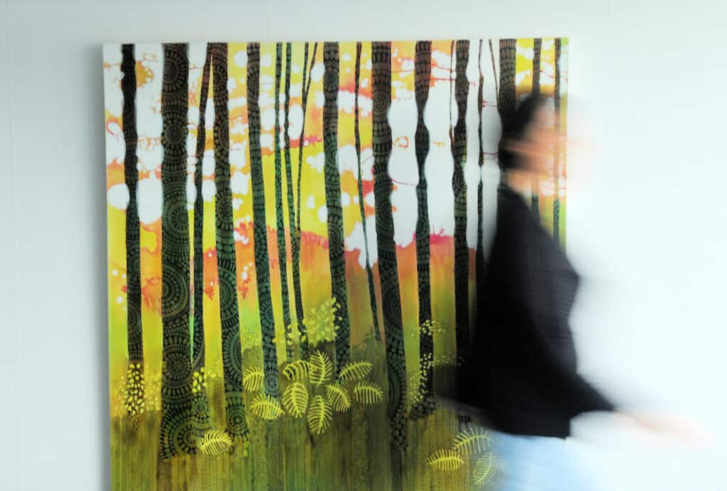 North Vancouver visual artist sandrine pelissier flowers forest paintings and life drawings