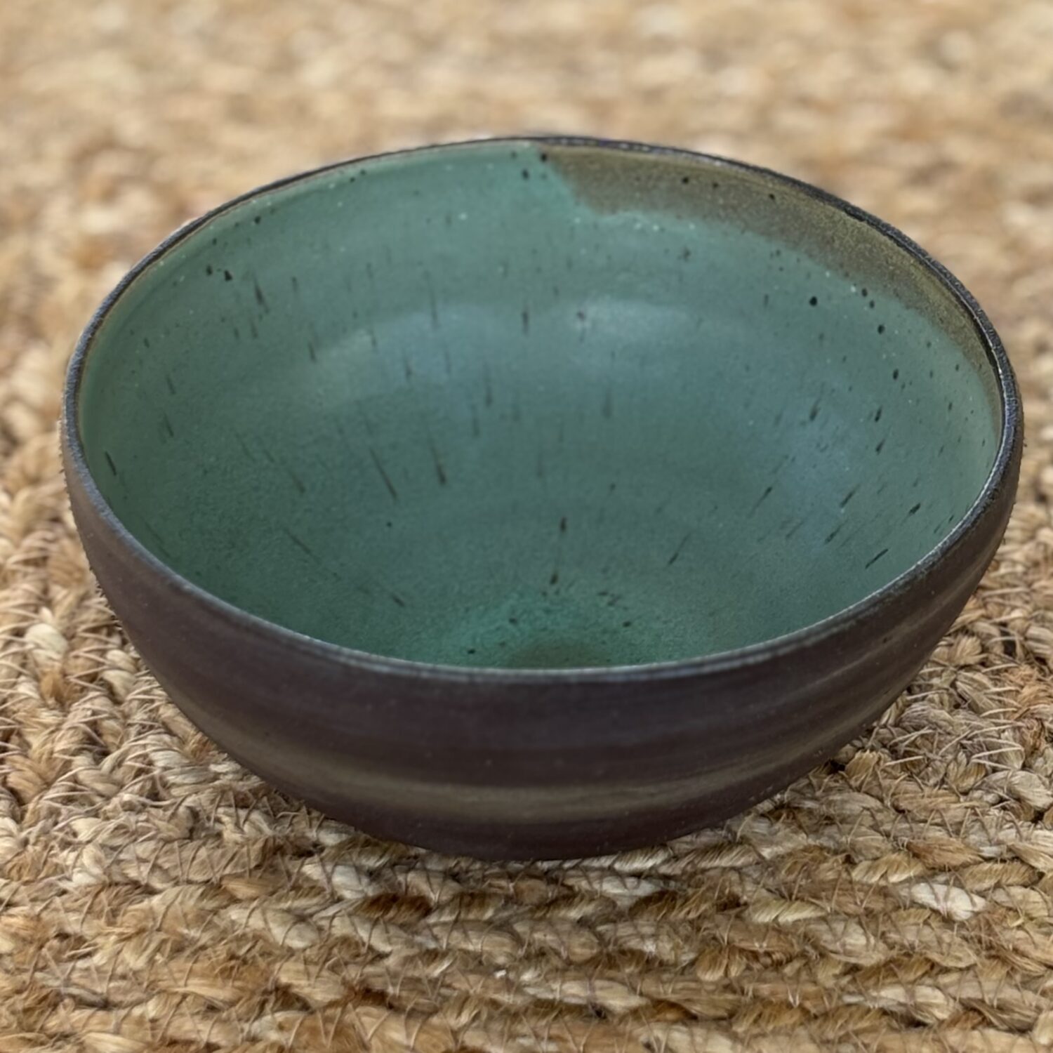 Burnt Umber Blue Bowl