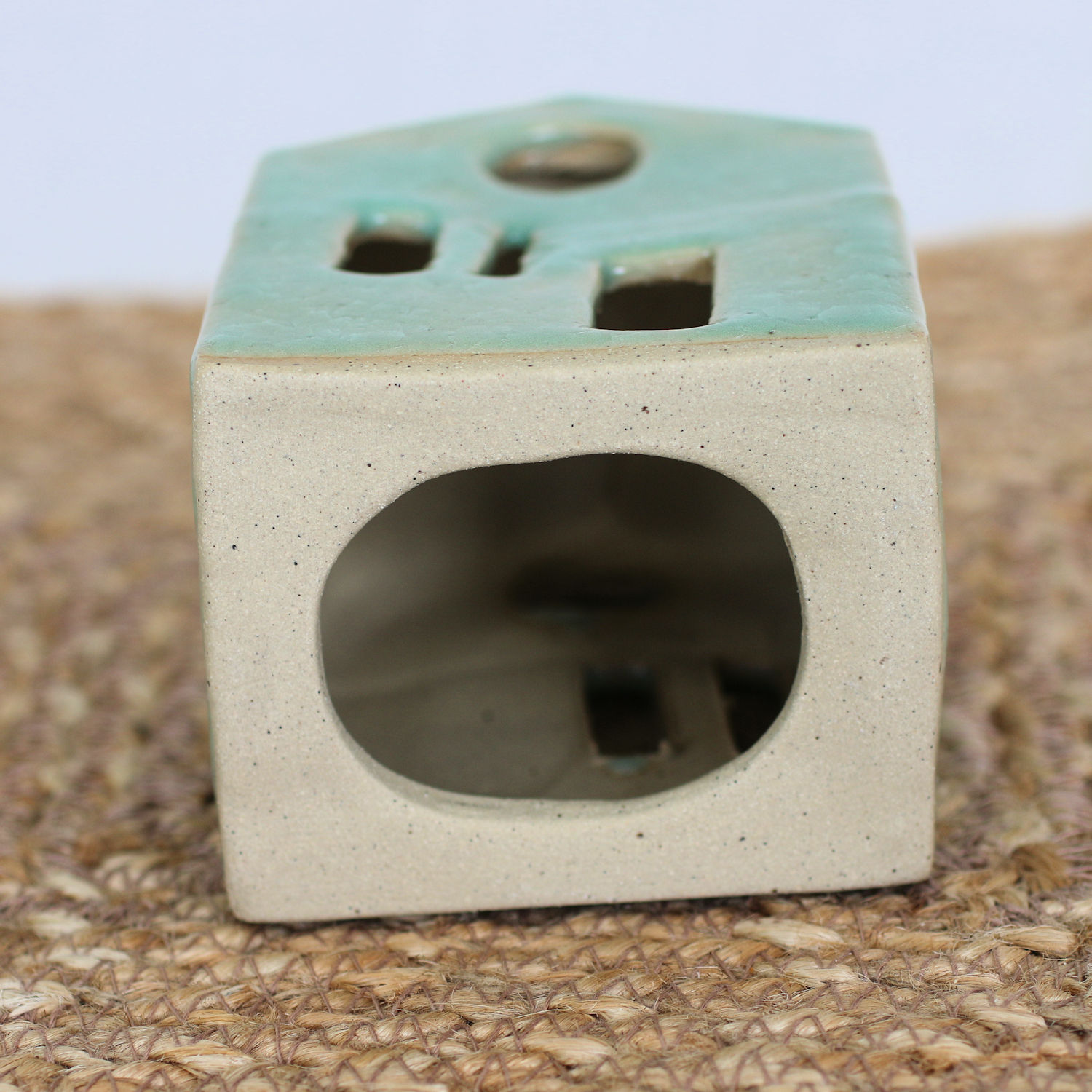 The Ceramic House Tea Light holder- Assorted Colours - Image 2