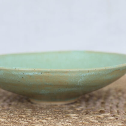 The Organic Shallow Bowl In Light Clay