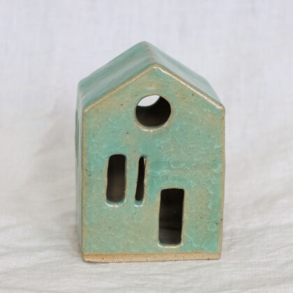 The Ceramic House Tea Light holder- Assorted Colours