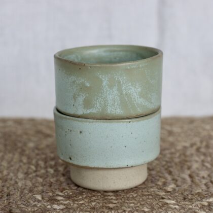 The Organic Stacking Cup In Light Clay