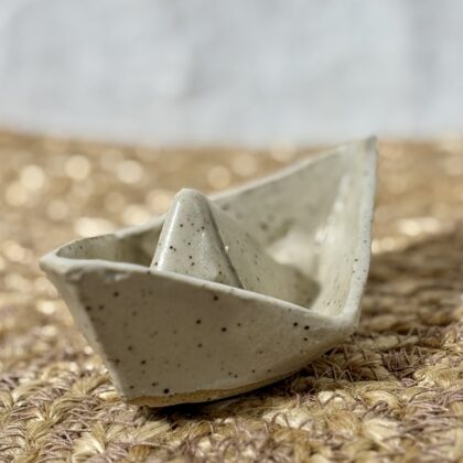 The Ceramic Paper Boat Sculpture
